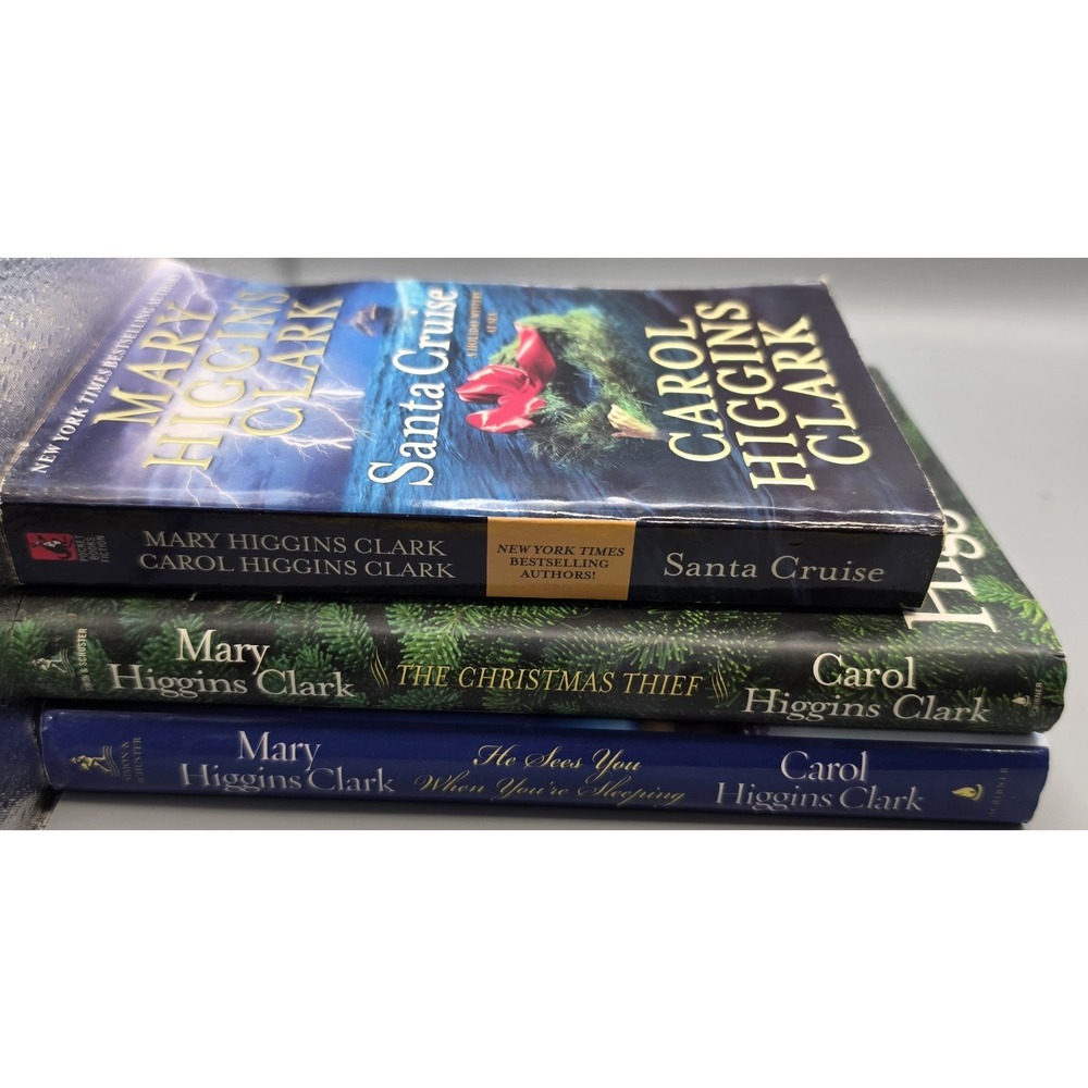 Mary Higgins Clark Christmas Mystery 3 Book Lot Santa Cruise Christmas Thief